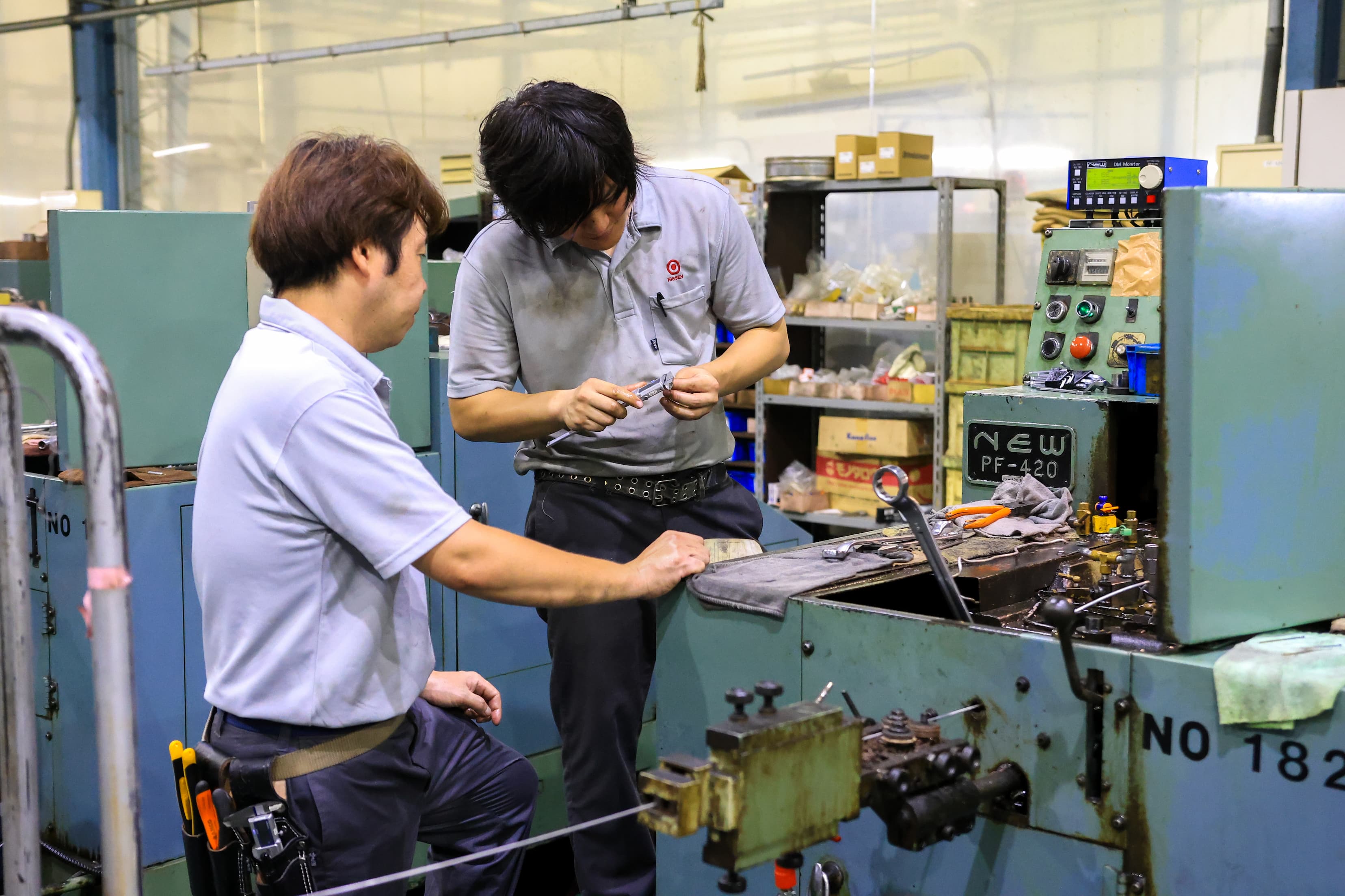 作業中の従業員